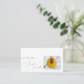 小前向きやる気を起こさせる引用文 名刺 (スタンド正面)