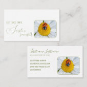 小前向きやる気を起こさせる引用文 名刺 (正面/裏面)