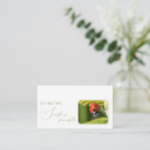 小前向きやる気を起こさせる引用文 名刺 (スタンド正面)