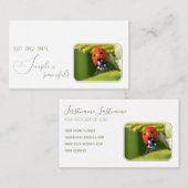 小前向きやる気を起こさせる引用文 名刺 (正面/裏面)