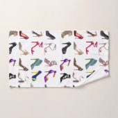 小剣のハイヒールのコラージュ バスタオルセット (ハンドタオル)