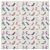 小剣のハイヒールのコラージュ ファブリック (見本)