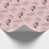 小剣のハイヒールデザイナー靴 ラッピングペーパー (角)
