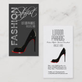 小剣のファッションのスタイリスト、コスチュームデザイナー 名刺 (正面/裏面)