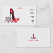 小剣の靴の芸術の名刺 名刺 (正面/裏面)