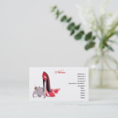 小剣の靴の芸術の名刺 名刺 (スタンド正面)