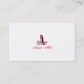 小剣の靴の芸術の名刺 名刺 (裏面)