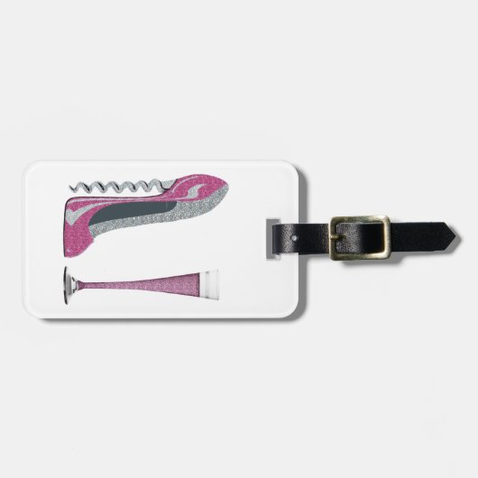 小剣の靴の芸術の荷物のラベル ラゲッジタグ (正面横)