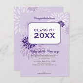 小卒業発表:: GRAD105 1P 招待状 (正面/裏面)