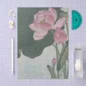 小原古邨による蓮の花 薄葉紙 (クラフト)