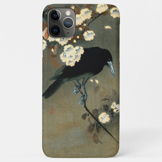 小原古邨による「Crow & Blossom」(1910年) Case-Mate iPhoneケース (裏面)