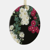 小原古邨の菊のヴィンテージアート セラミックオーナメント (右)