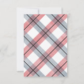 小口ひげの赤いネイビーボーイシャワー サンキューカード (裏面)