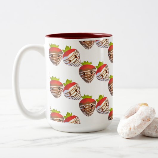 小口イチゴ菓子店 ツートーンマグカップ (ドーナツ)
