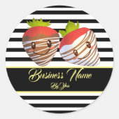 小口イチゴ菓子店 ラウンドシール (正面)