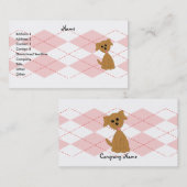 小名門私立校風の犬 名刺 (正面/裏面)