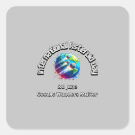 小国際的惑星の日。宇宙疑問に思物質 スクエアシール