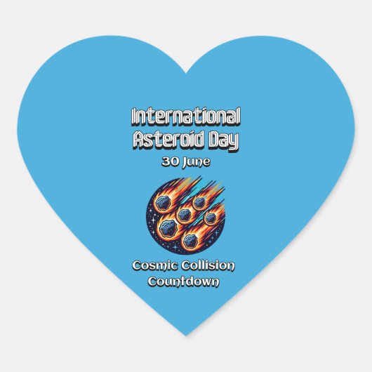 小国際的惑星の日。6月30 ハートシール (正面)