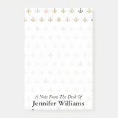 小型いかりパターン|はあなたの名前を加えます ポストイット (正面)