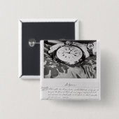 小型のクロノメーターのファクシミリ 缶バッジ (正面&裏面)