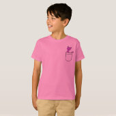 小型のワイシャツの猫によって Tシャツ (正面フル)