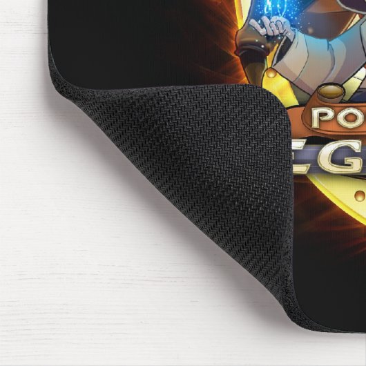 小型の伝説の金ゴールドのロゴのマウスパッド マウスパッド (コーナー)