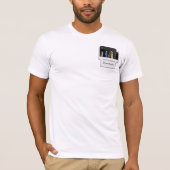 小型の保護装置のギークはこんにちは私の名前あります Tシャツ (正面)