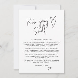 小型の小型スクリプトフォント 案内状