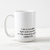 小型の教祖の天の恵みのマグ コーヒーマグカップ (左)