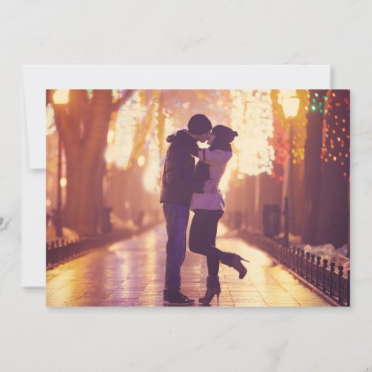 小型の結婚計画変更の写真 案内状 (裏面)