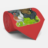 小型の雌鶏の四つ組 ネクタイ (ロール)