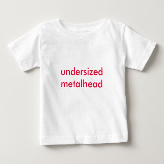 小型のmetalhead ベビーTシャツ (正面)