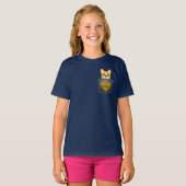 小型のWassupのノベルティのTシャツのおもしろいなコーギー犬 Tシャツ (正面フル)