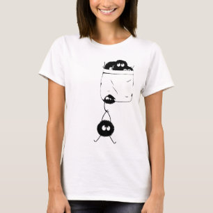 小型のWomen_s fの少し柔らかいすすの妖精 Tシャツ