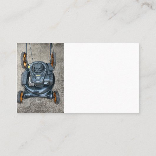 小型エンジンの芝刈り機の修理 名刺 (裏面)