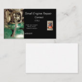 小型エンジンの芝刈り機の修理 名刺 (正面/裏面)