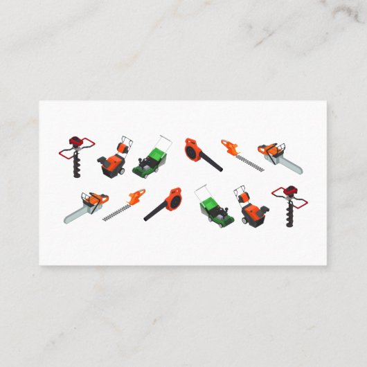 小型エンジン修理カスタム事業 名刺 (裏面)