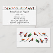 小型エンジン修理カスタム事業 名刺 (正面/裏面)