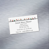 小型エンジン修理カスタム名刺 マグネット名刺 (インサイチュ)