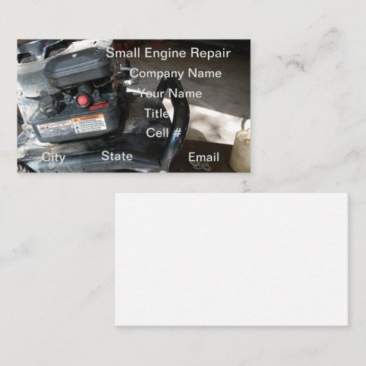 小型エンジン修理ガーデンツール 名刺 (正面/裏面)
