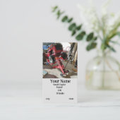 小型エンジン修理サービス 名刺 (スタンド正面)