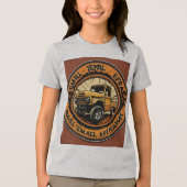 小型エンジン修理ロゴ トライブレンドTシャツ (正面)