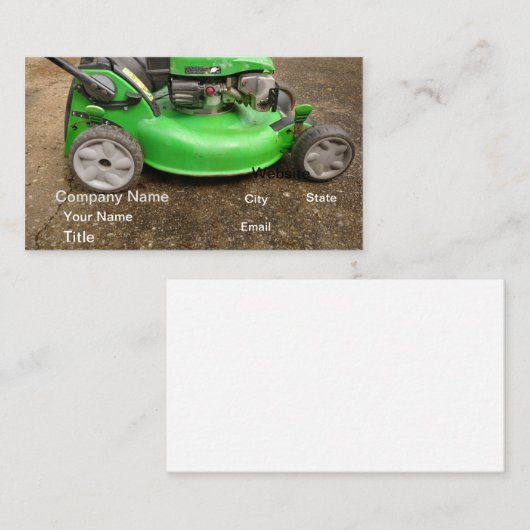 小型エンジン修理事業 名刺 (正面/裏面)