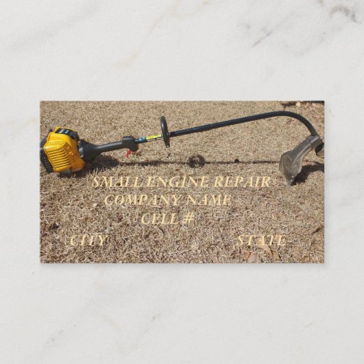 小型エンジン修理名刺 名刺 (正面)
