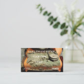 小型エンジン修理名刺 名刺 (スタンド正面)