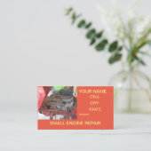 小型エンジン修理工場 名刺 (スタンド正面)