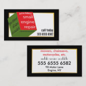 小型エンジン修理素晴らし値新カラフルしいキューブ 名刺 (正面/裏面)