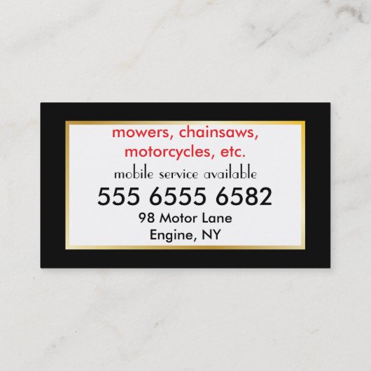 小型エンジン修理素晴らし値新カラフルしいキューブ 名刺 (裏面)