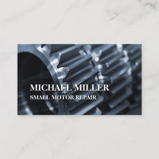 小型エンジン修理 名刺 (正面)