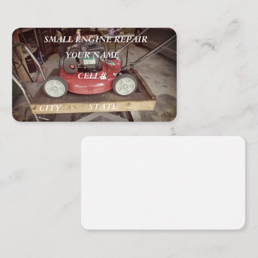 小型エンジン修理 名刺 (正面/裏面)